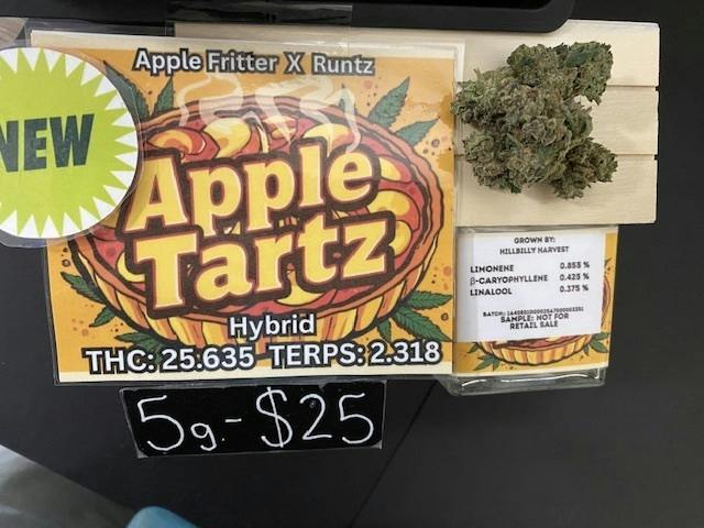 Apple Tartz Flower 5g/ $20 - Hillbilly Harvest