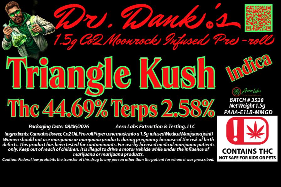 Triangle Kush Dr. Dank's 1.5g CO2 Infused Pr 3/$30