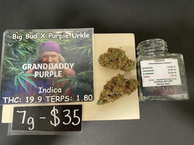 Granddaddy Purple 7grams by Springbrook Nursery
