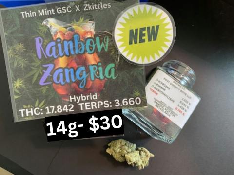RAINBOW ZANGRIA 14 grams flower by PCB