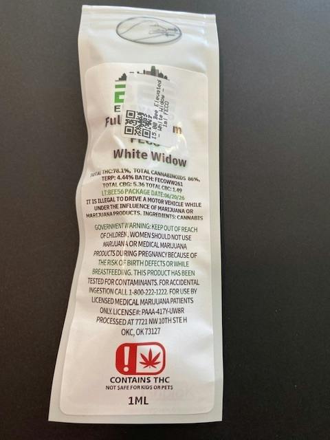 Bee Elevated - White Widow - 1ml FECO