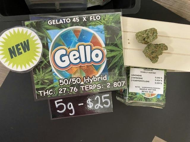 GELLO 5 Gram Hillbilly Harvest 5 g/$25 30g /$100