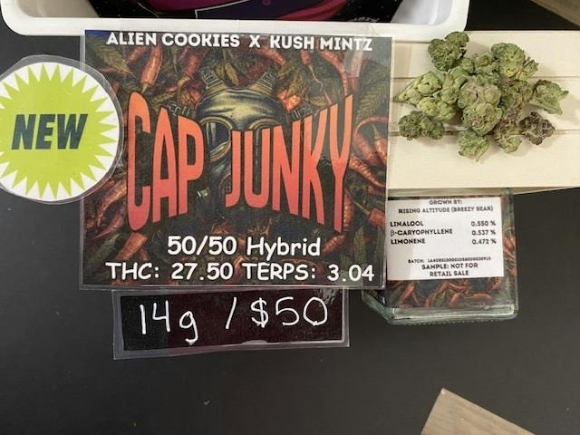 Cap Junky 14g Unit Breezy Bear 2/$90
