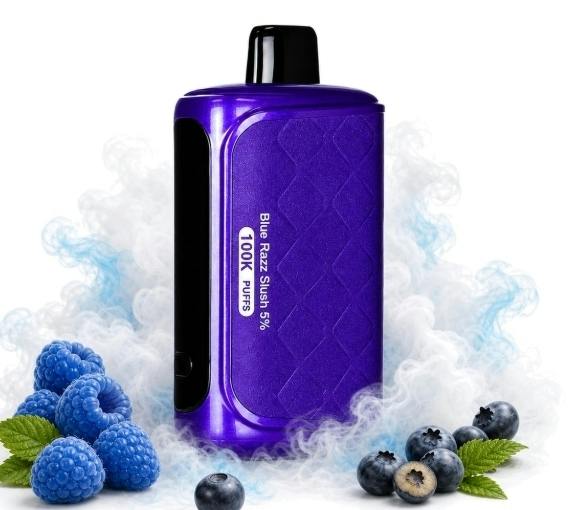 Blue Razz Slush Horizon Tech 100K Nic Vape