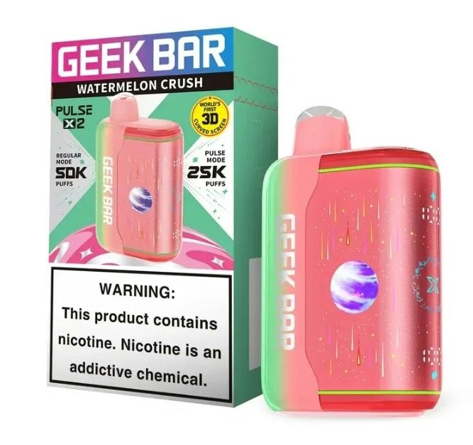 Watermelon Crush Geek Bar Pulse X2 Nic Vape