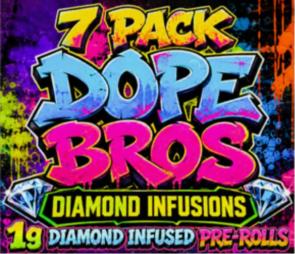 Lemon Headz Dope Bros 7 pack diamond infused pre-rolls