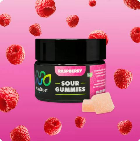 Main Street Health - 1:1 THC/CBD Raspberry Gummies - 10ct