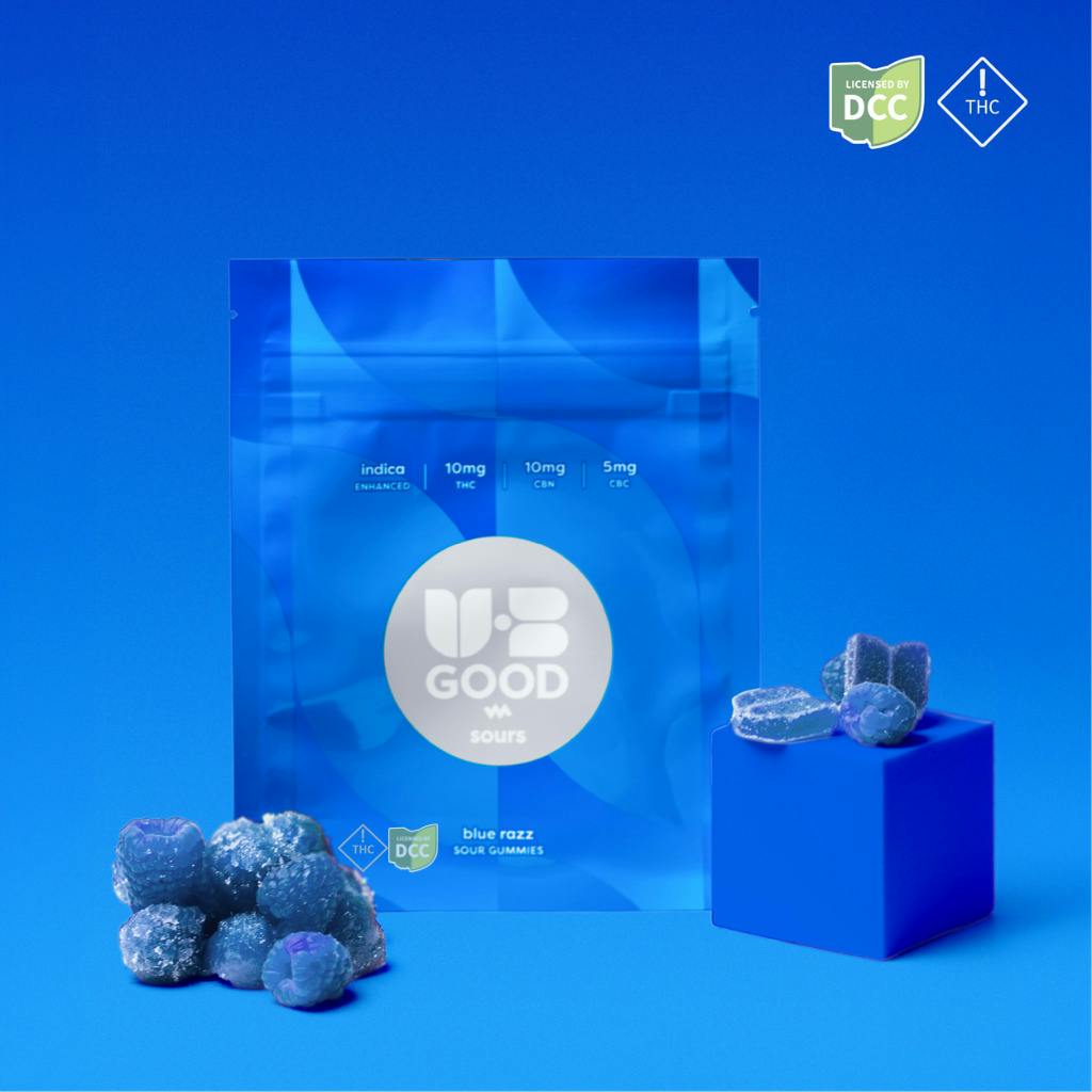 UB GOOD - Sour Blue Razz Gummies - 10ct