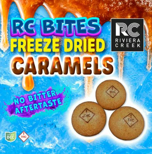 Riviera Creek - Freeze Dried Caramels - 3ct