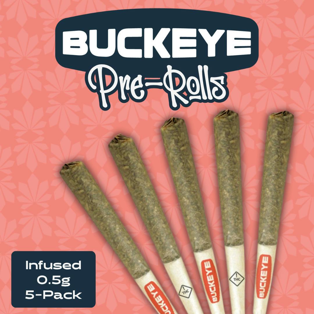Buckeye Relief - Apple Snacks SSU Infused Pre-Roll - 5 Pack - 2.5g
