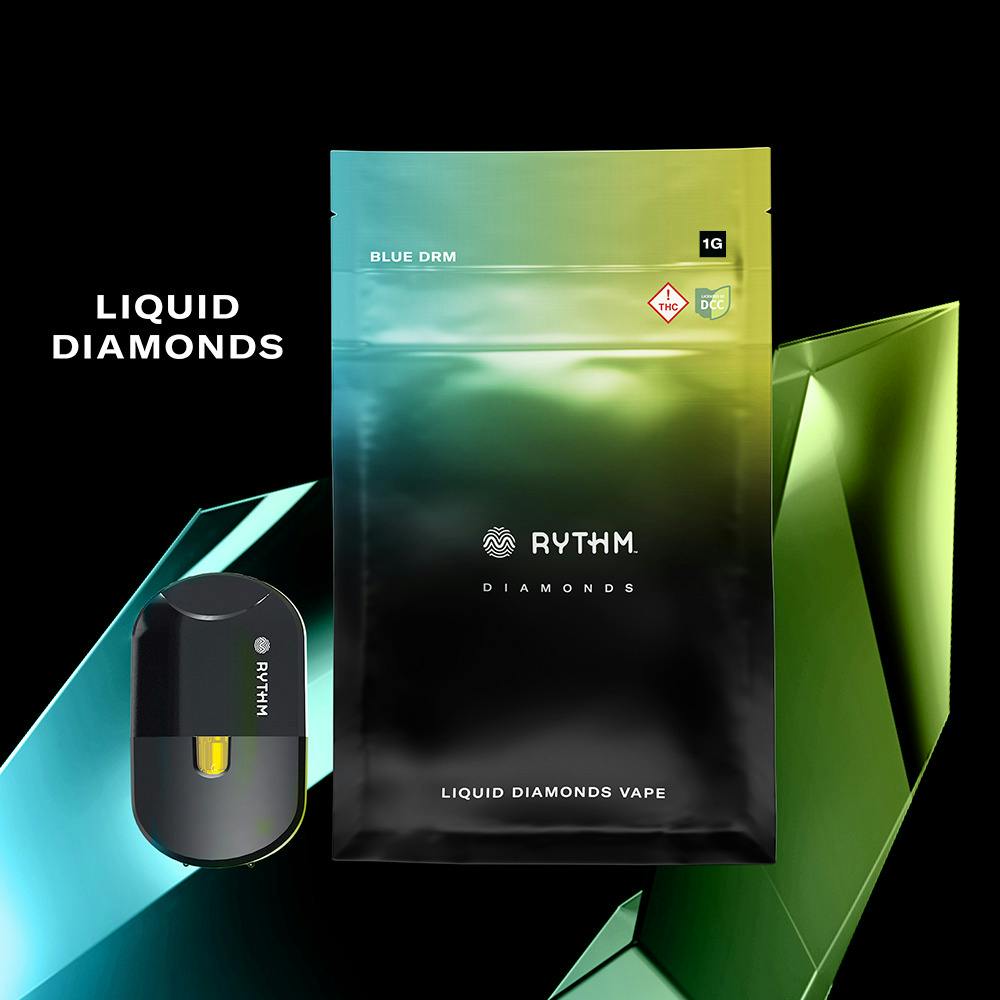 Rythm - Blue DRM Liquid Diamonds Disposable - 1g