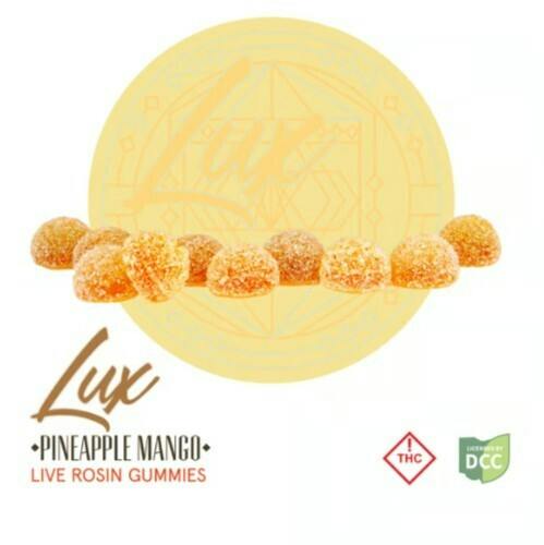 LUX - Pineapple Mango Gummies - 5ct - 100mg MED