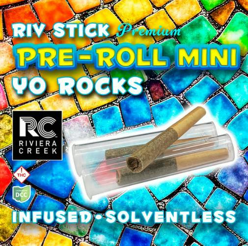 Riviera Creek - YO Rocks SSU Riv Stick Infused Pre-Roll Minis - 3 Pack - 1g