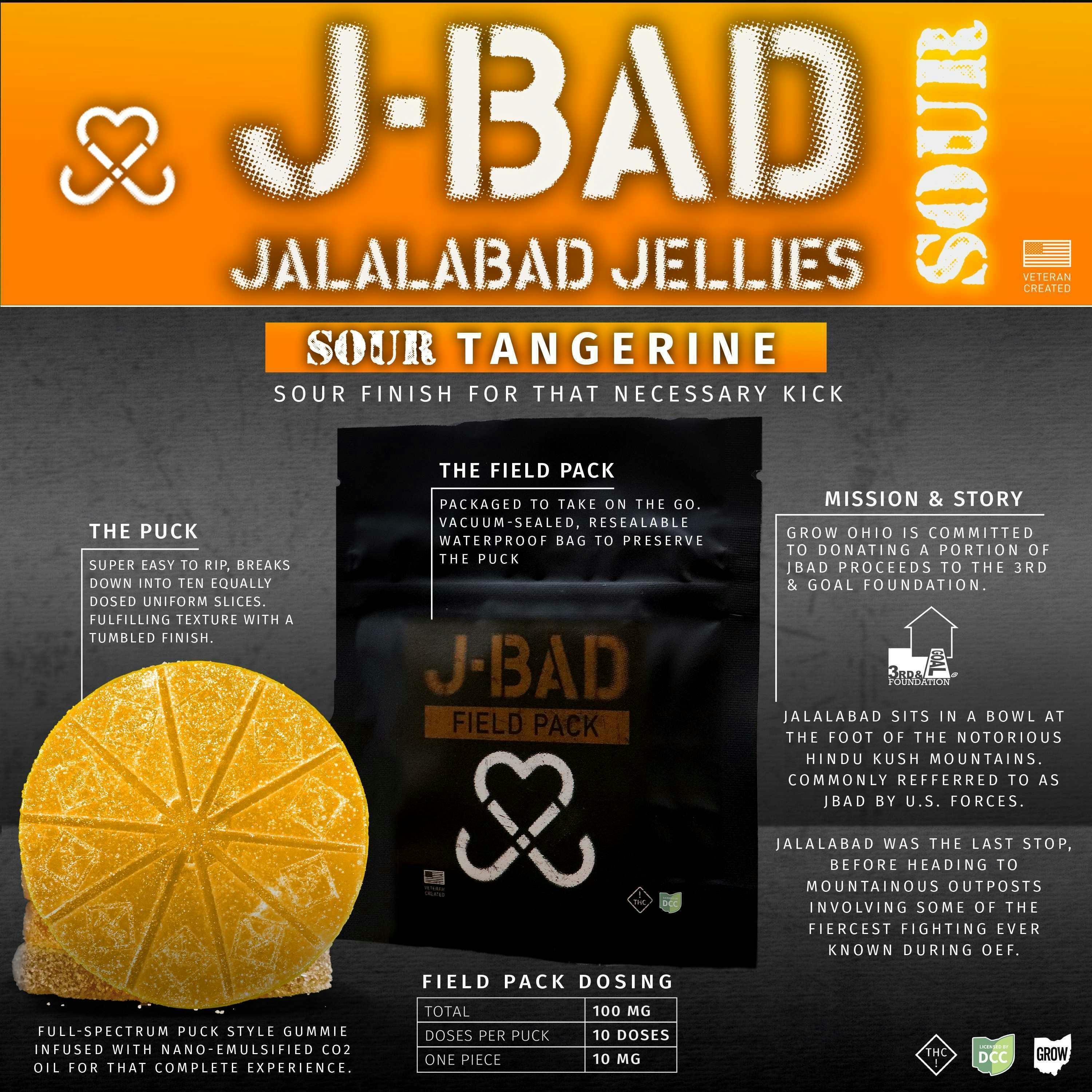 JBAD - Sour Tangerine Gummies - 10ct