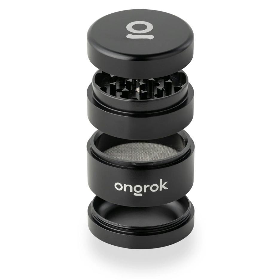 ONGROK - 4 Piece Premium EZ Grinder 63mm - Black