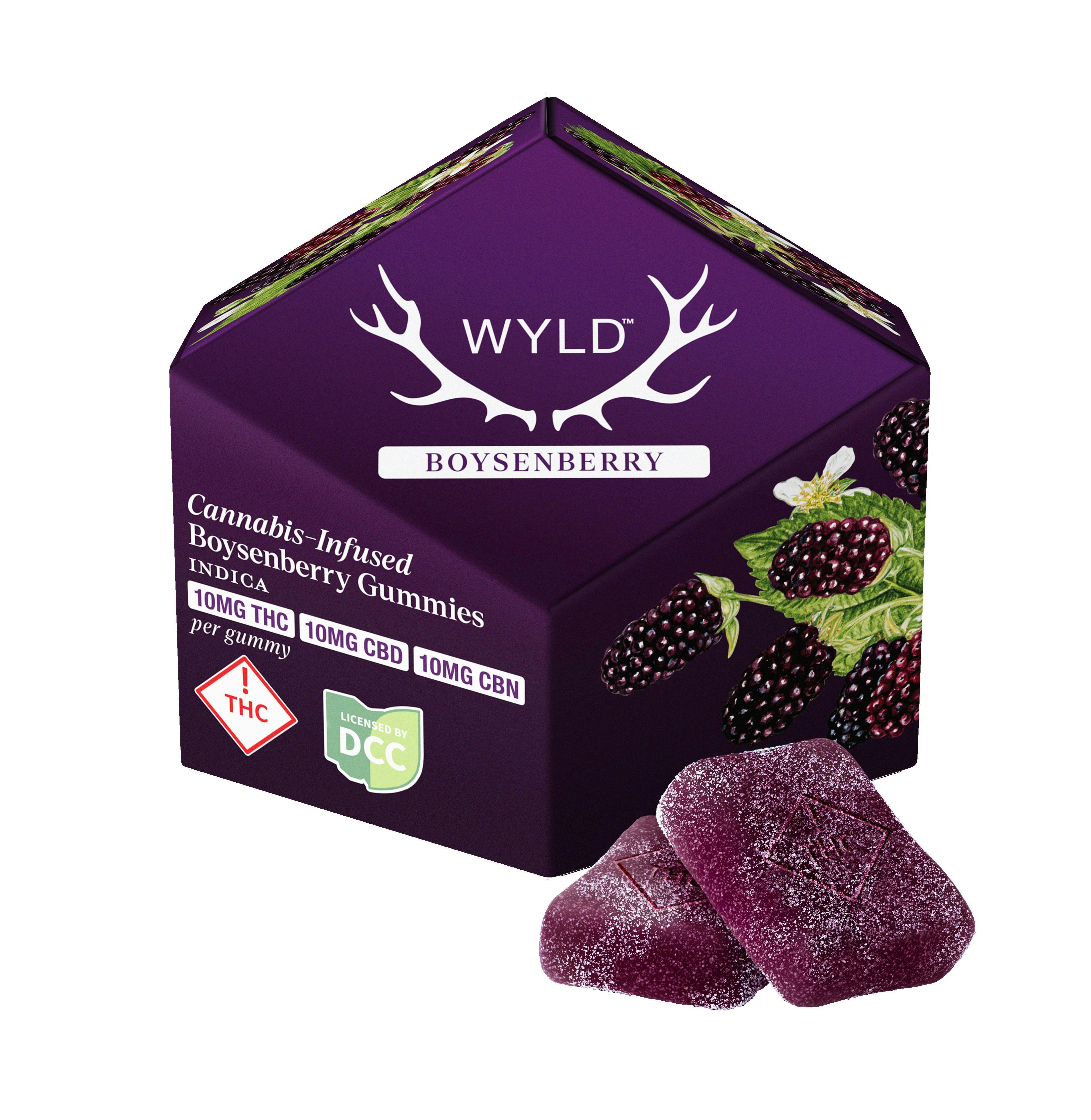 Wyld - Boysenberry 1:1:1 CBD CBN Gummies - 10ct