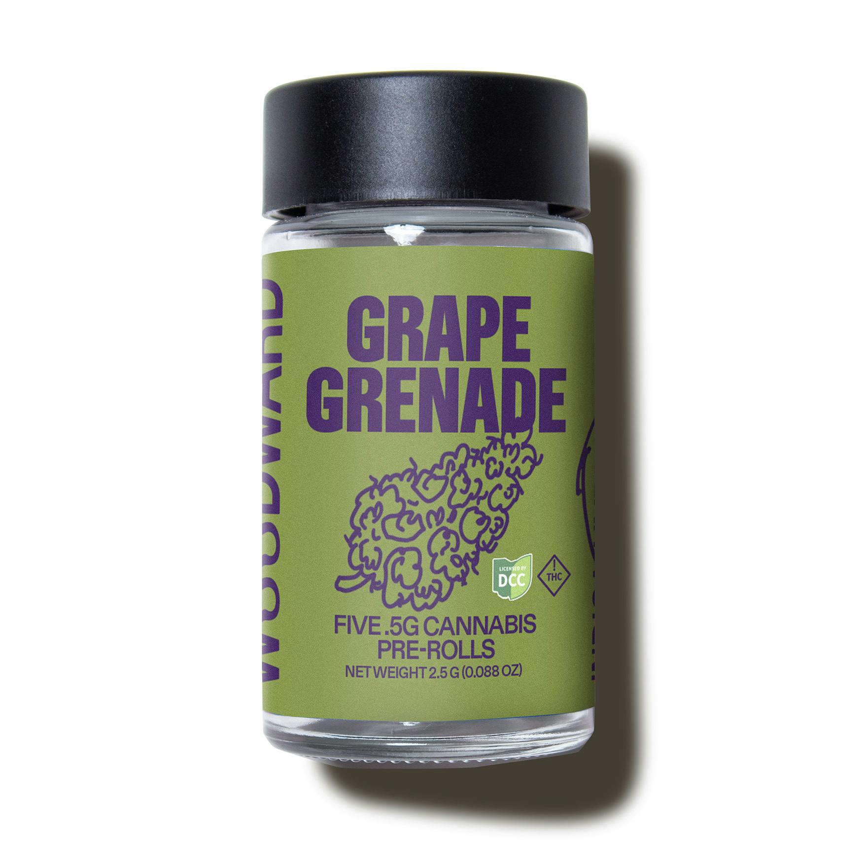 Woodward - Grape Grenade SSU Flower Pre-Roll - 5 Pack