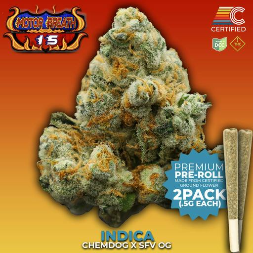 Certified Cultivators - Motorbreath #15 SSU Flower Pre-Roll - 2 Pack