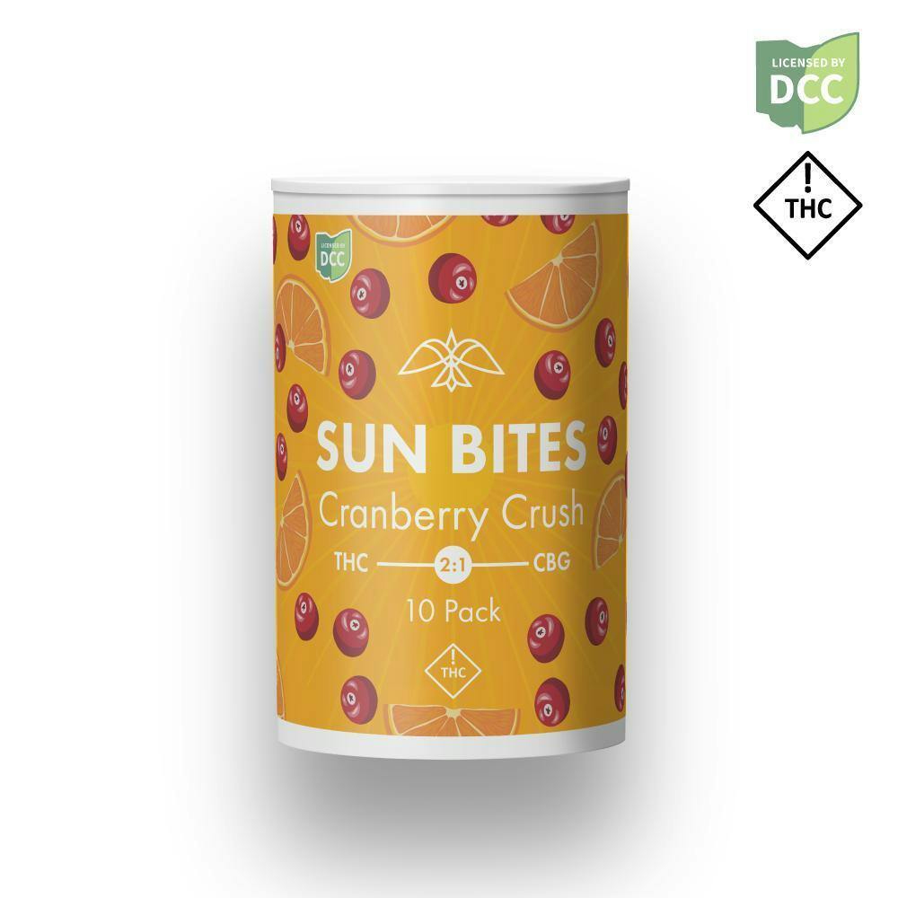 Firelands Scientific - Cranberry Crush 2:1 CBG Sun Bites Gummies - 10ct