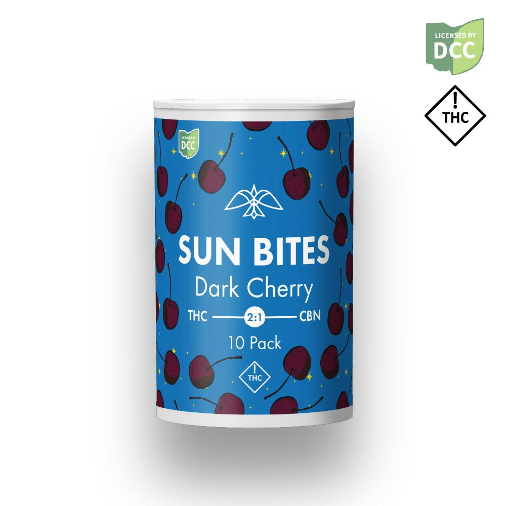 Firelands Scientific - Dark Cherry 2:1 CBN Sun Bites Gummies - 10ct