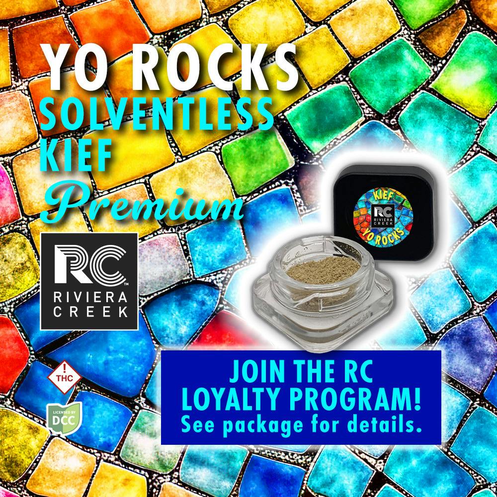 Riviera Creek - YO Rocks Kief - 1g