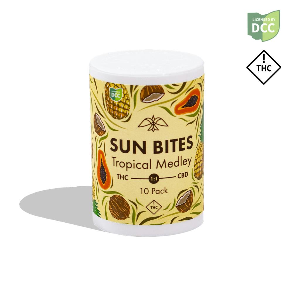 Firelands Scientific - Tropical Medley 1:1 CBD Sun Bites Gummies - 10ct