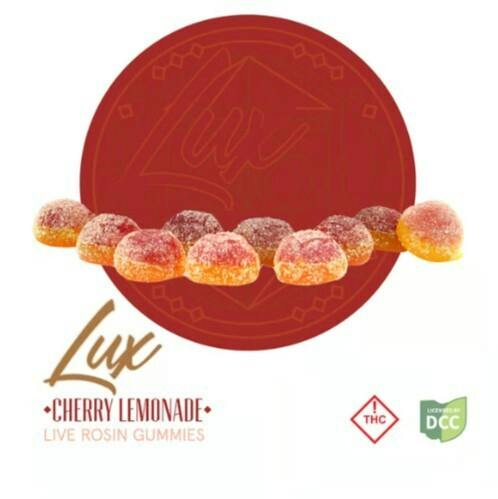 LUX - Sour Cherry Lemonade Gummies - 5ct - 100mg MED