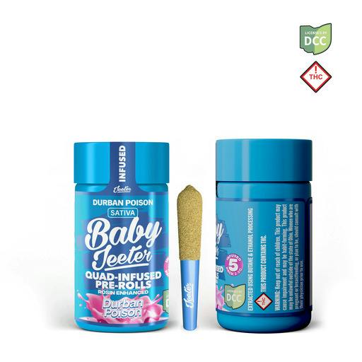 Jeeter - Durban Poison SSU Baby Quad Infused Pre-Roll - 5 Pack - 2.5g