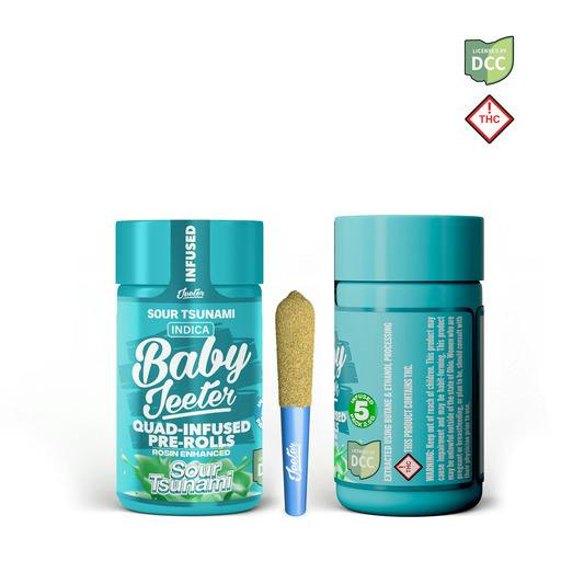 Jeeter - Sour Tsunami SSU Baby Quad Infused Pre-Roll - 5 Pack - 2.5g