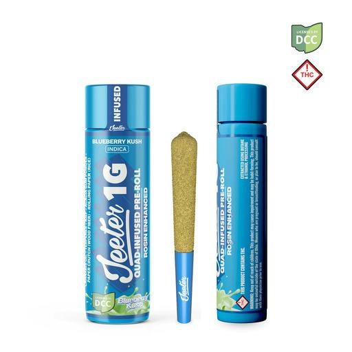 Jeeter - Blueberry Kush SSU Quad Infused Pre-Roll - 1g