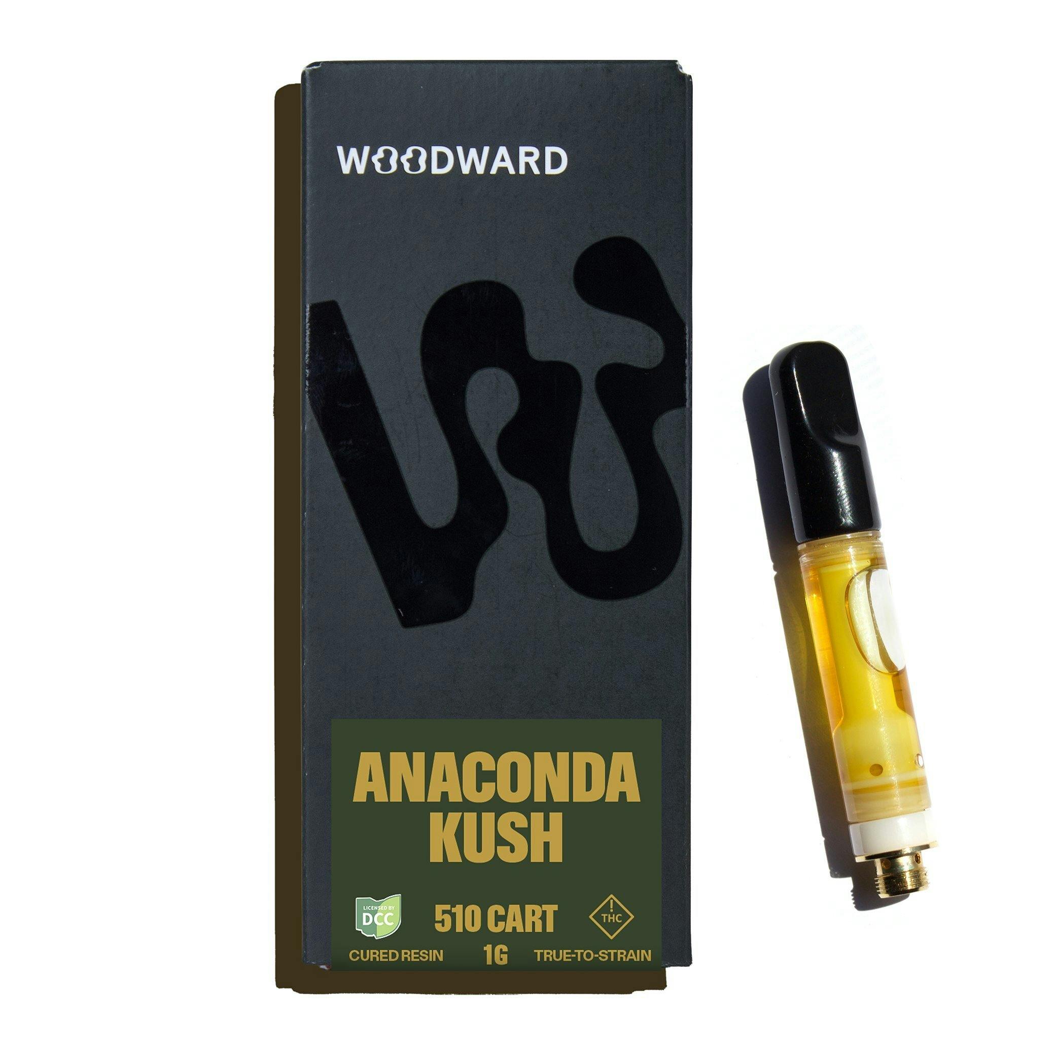 Woodward - Anaconda Kush TTS Cured Resin Cart 1g