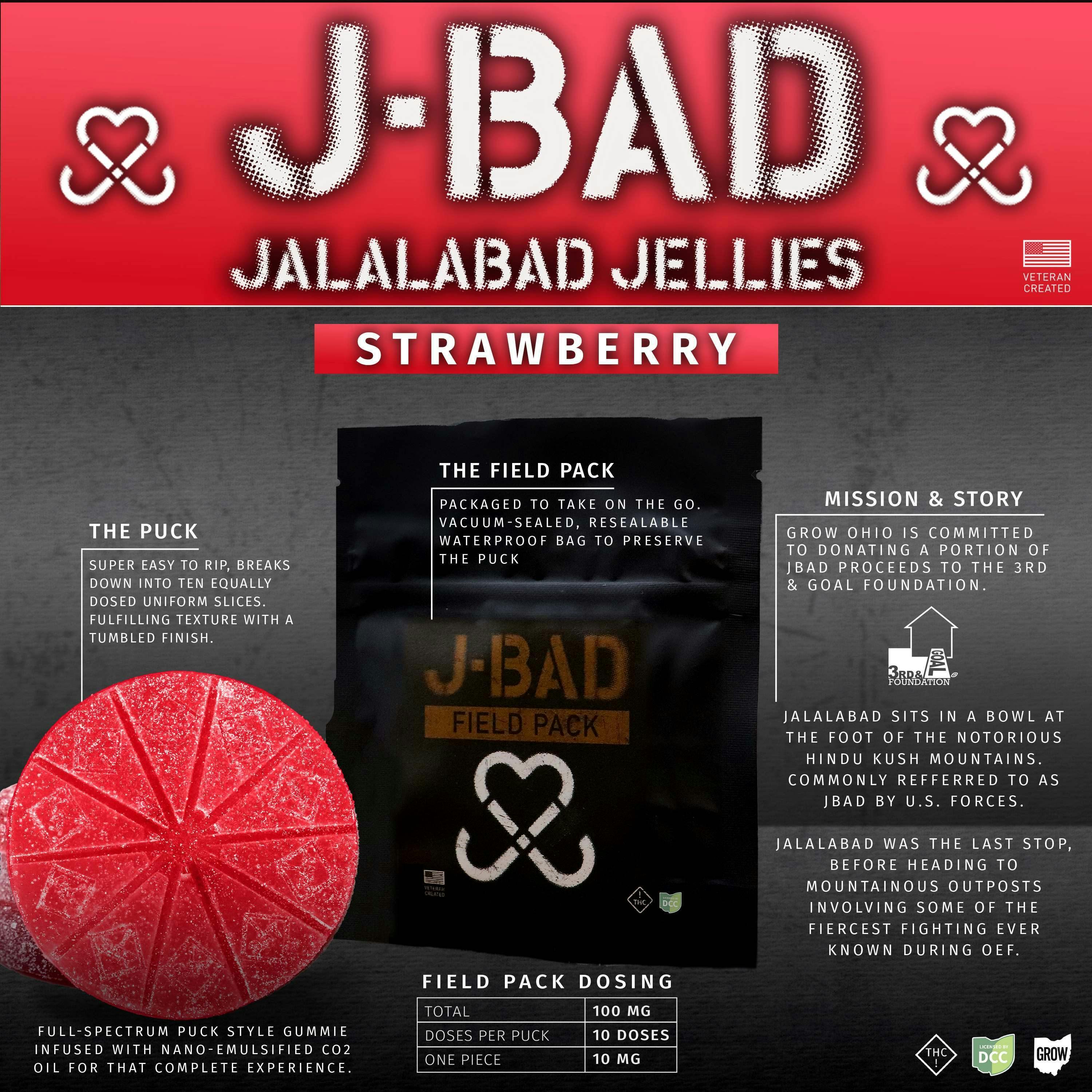 JBAD - Strawberry Field Pack Gummies - 10ct
