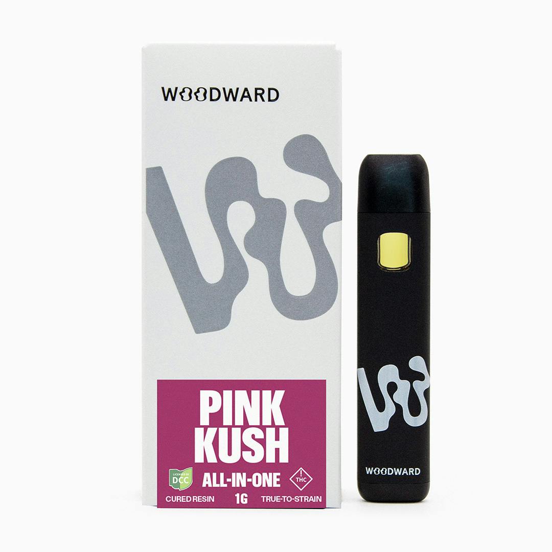 Woodward - Pink Kush TTS Cured Resin AIO Disposable - 1g