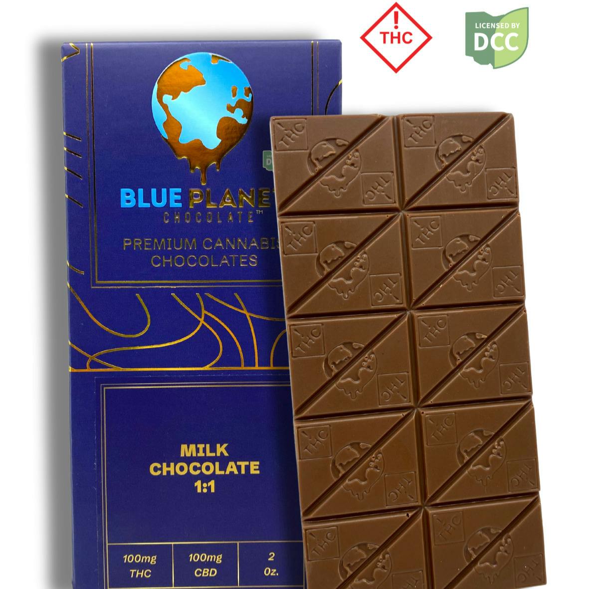 Blue Planet - 1:1 CBD Milk Chocolate Bar - 20ct