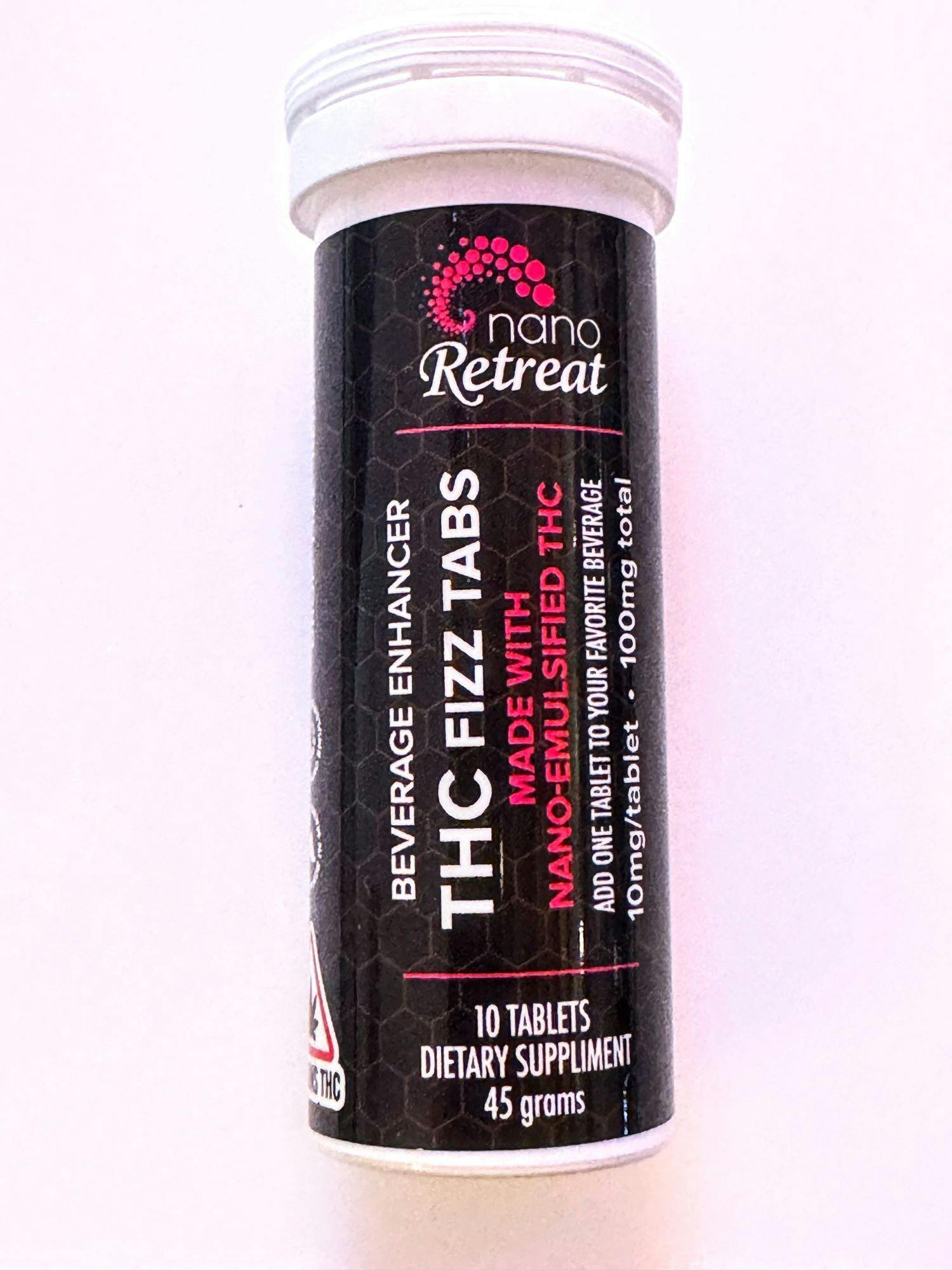 NanoRetreat - THC Fizz Tabs - 10pk/10mg/100mg
