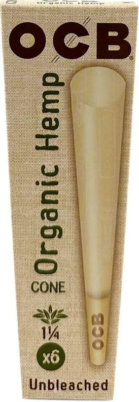 OCB - 1 1/4 - 6pk - Organic Hemp Cones