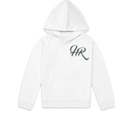 High Rollers - White Pull Over HR Logo Hoodie - SMALL