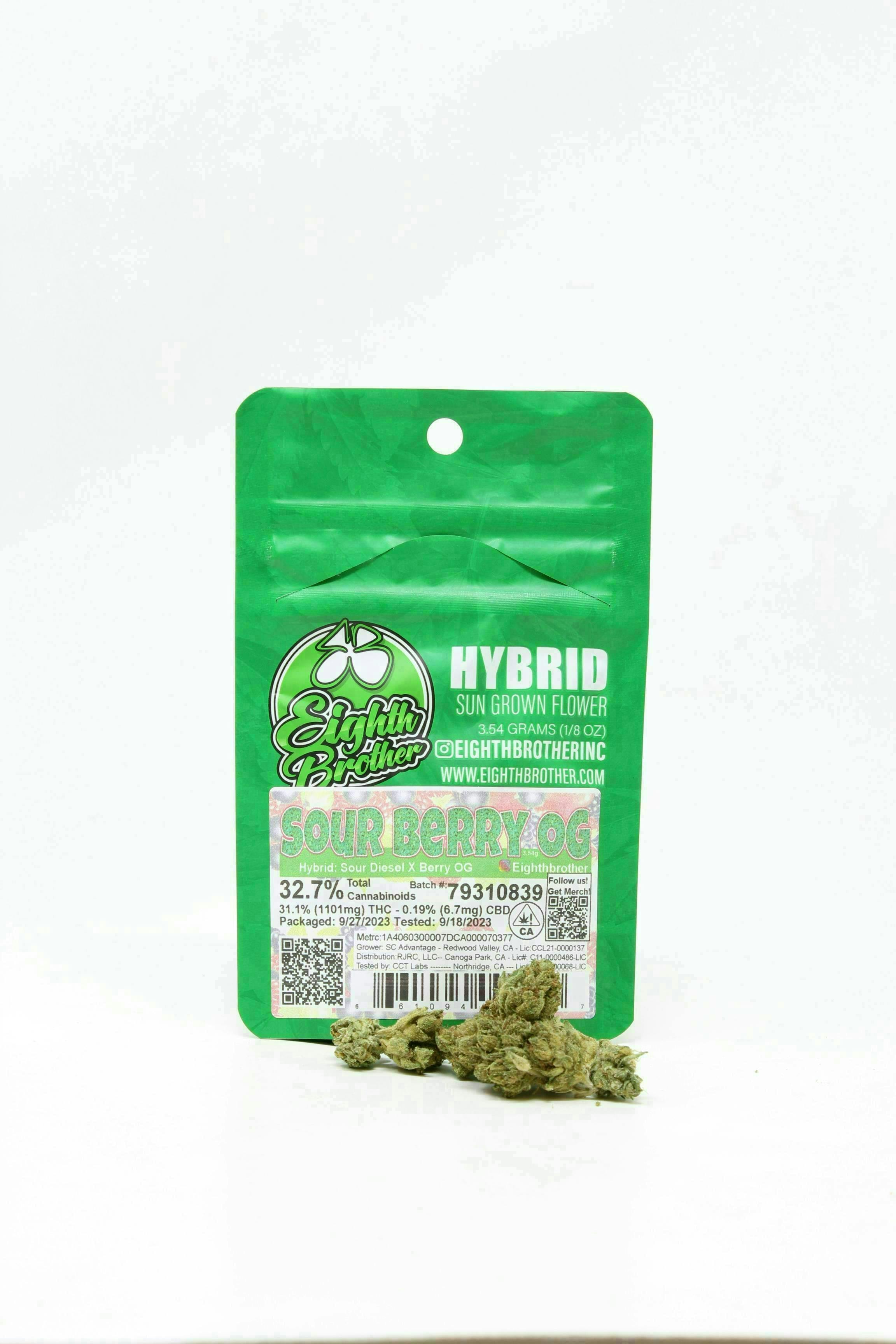 EIGHTH BROTHER - SUNGROWN FLOWER - SOUR BERRY OG - 3.54G