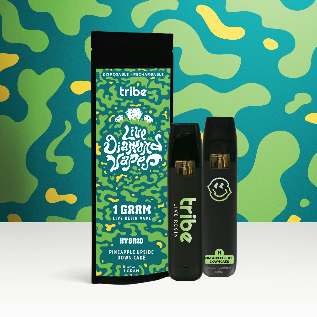 Tribe - Pineapple Upside Down Cake - Hybrid - Liquid Diamonds - Disposable Cartridge - 1g