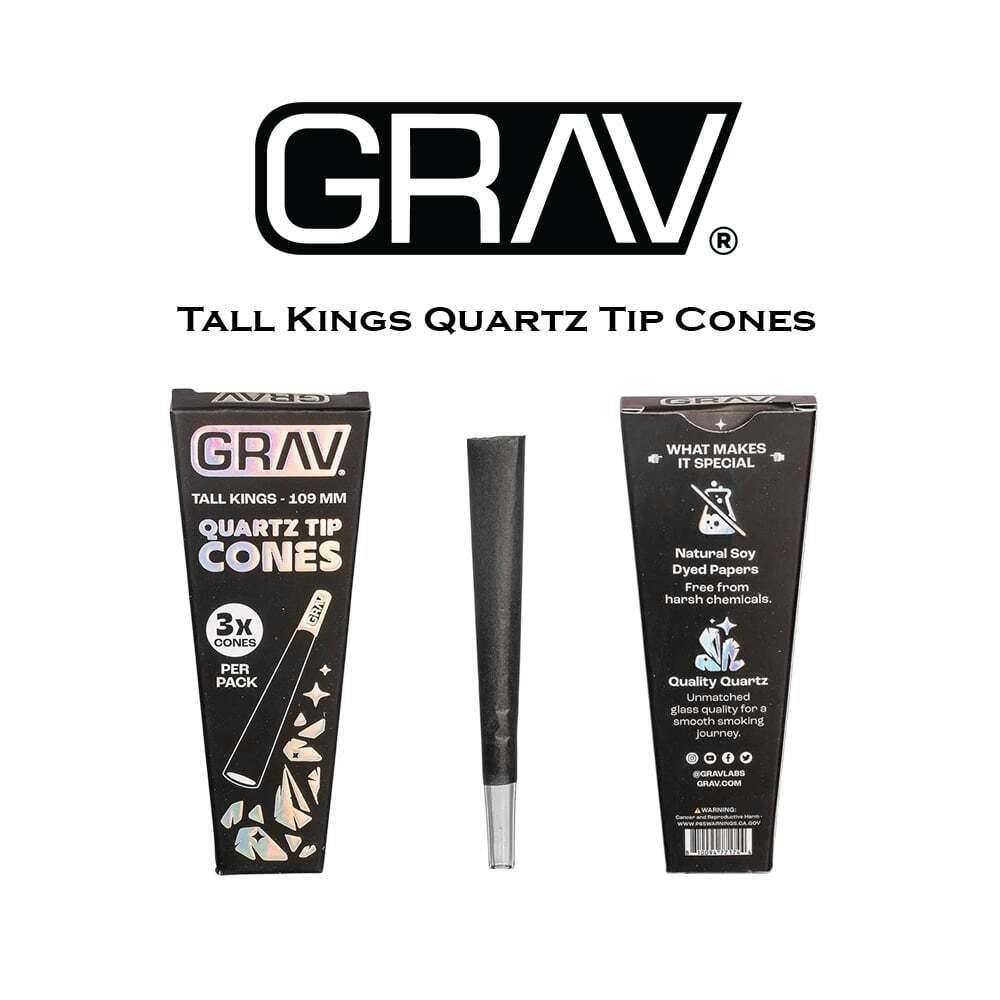 GRAV - Quartz Tip Cones - King | GRAV - Cones