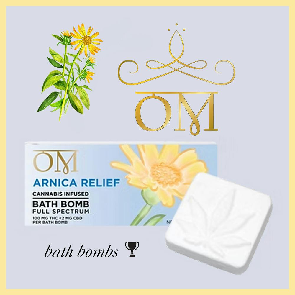 Bath Bomb - Arnica - Relief - (100mg) | OM - Bath Bomb