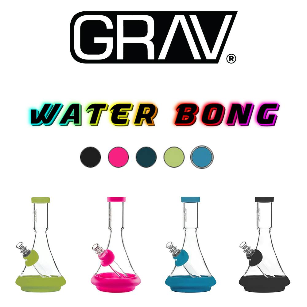 GRAV - 9" Glass Beaker Bong w/ Silicone Protectors | GRAV - Smoking Accessories