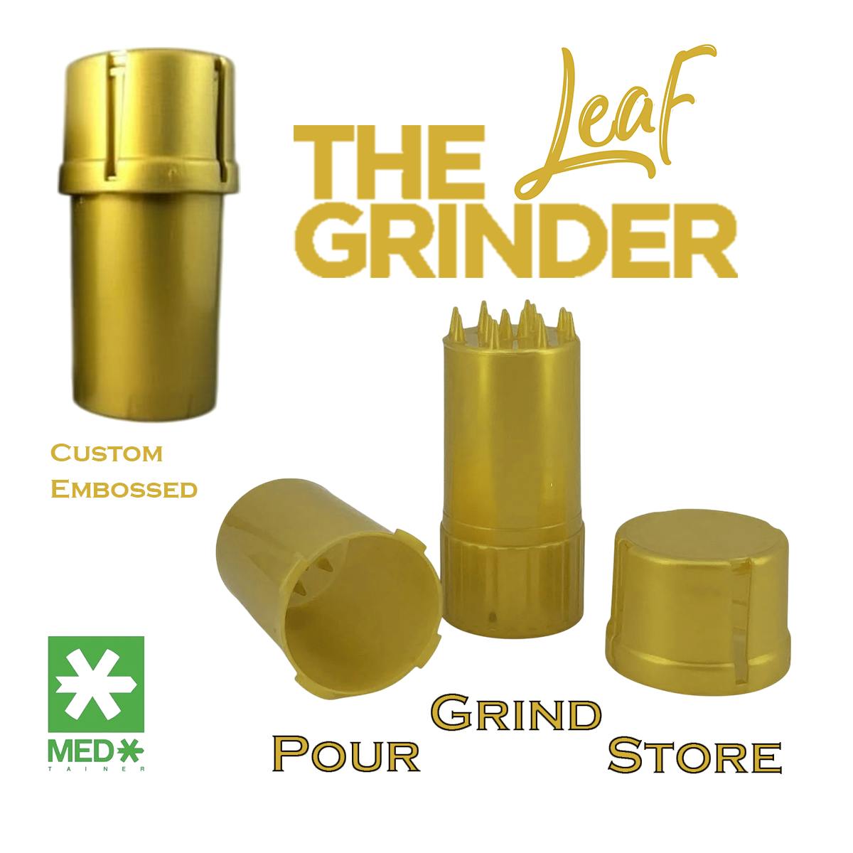 Value Grinder w/Storage - 3.5" Plastic | Plastic Grinder