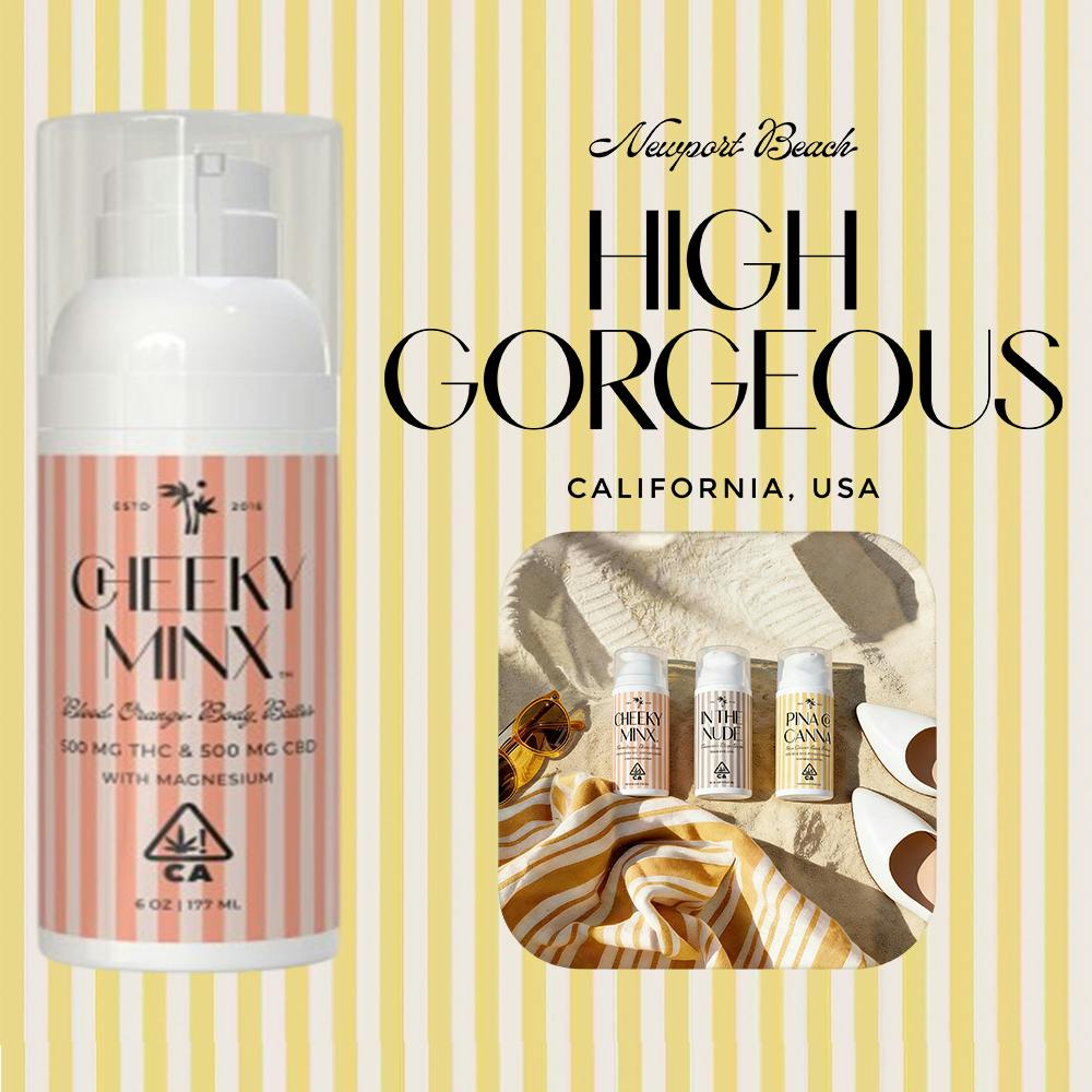 Skin Care Lotion - Cheeky Minx [3.4oz] (500mg CBD/500mg THC) | High Gorgeous - Body Lotion