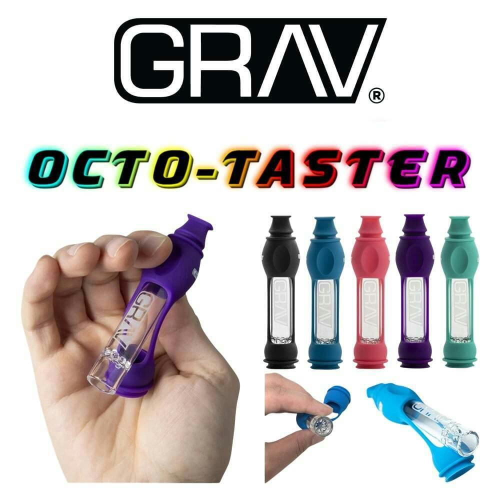 GRAV - 4" OctoTaster Pipe w/ Silicone Skin | GRAV - Smoking Accessories