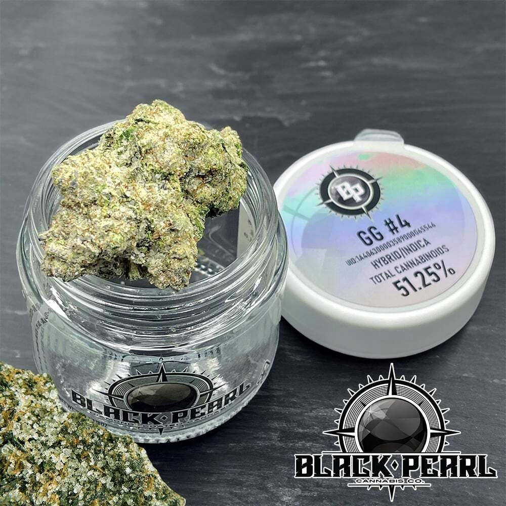 GG #4 | Black Pearl - Diamond Coated Flower
