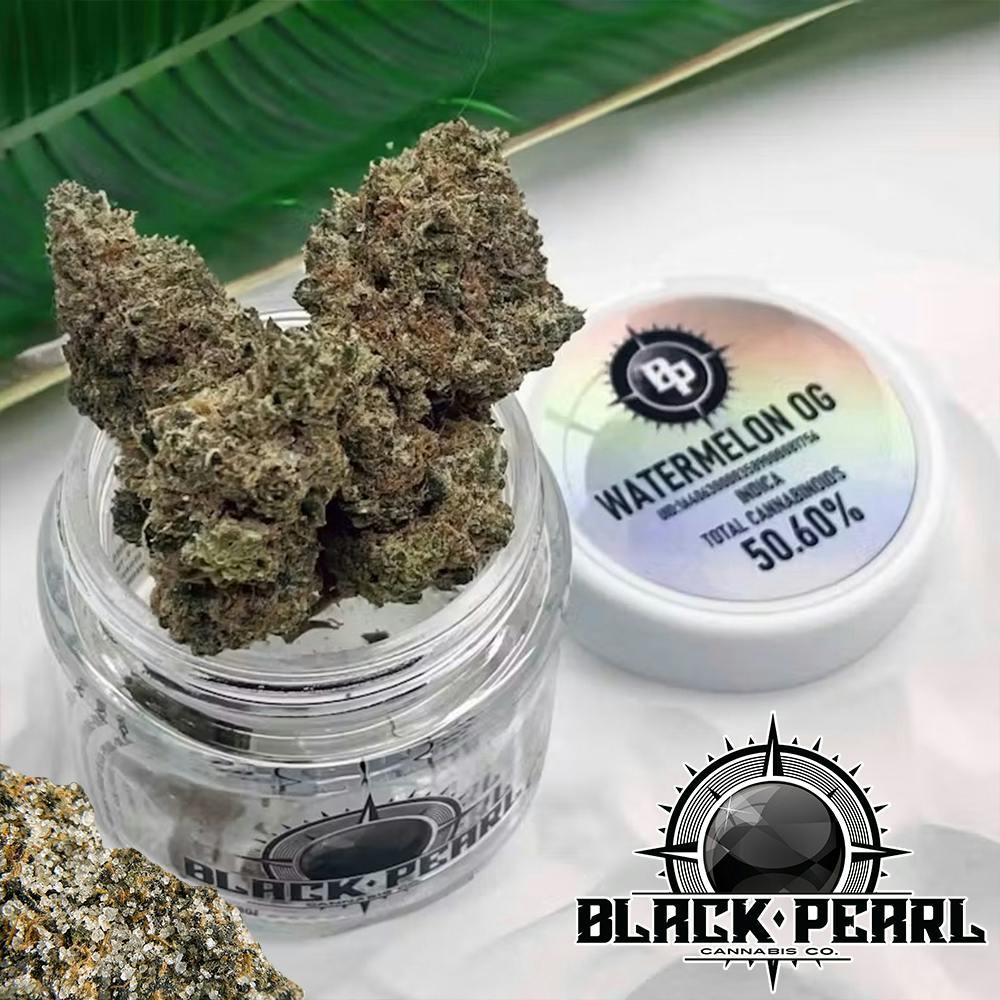 Watermelon OG | Black Pearl - Diamond Coated Flower
