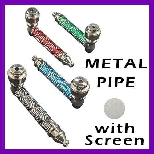 Metal Hand Pipe - 3", With Screen | Pipe