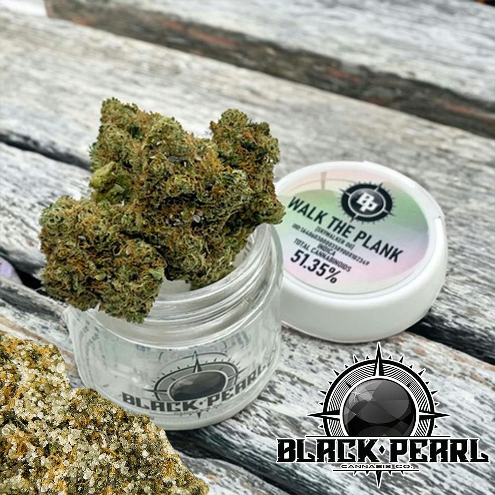 Walk The Plank | Black Pearl - Diamond Coated Flower