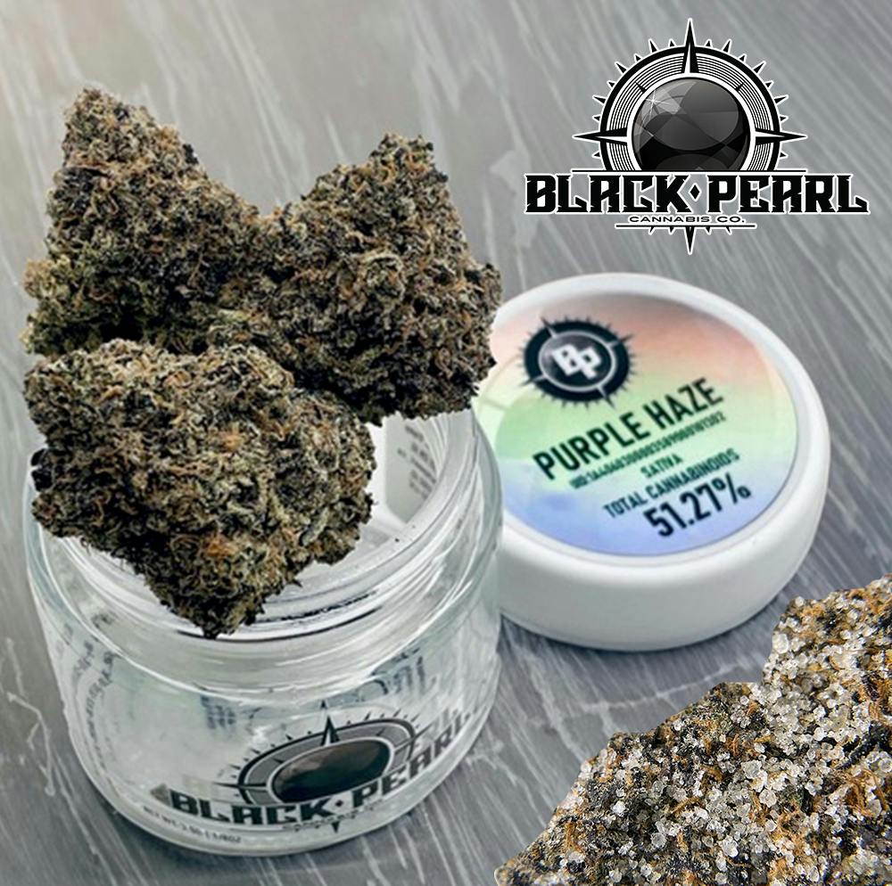 Purple Haze | Black Pearl - Diamond Coated Flower